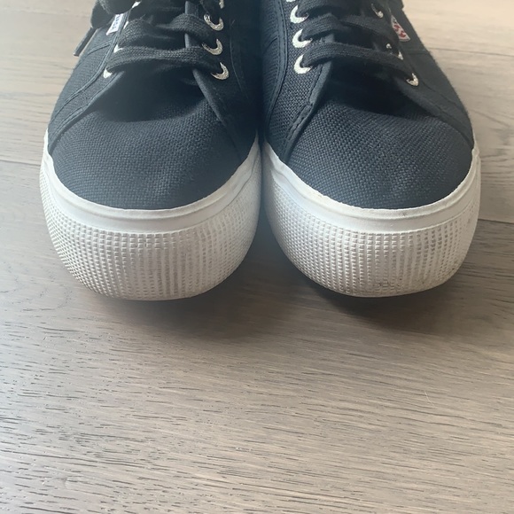 SUPERGA sneakers black canvas size 41 - Picture 5 of 12